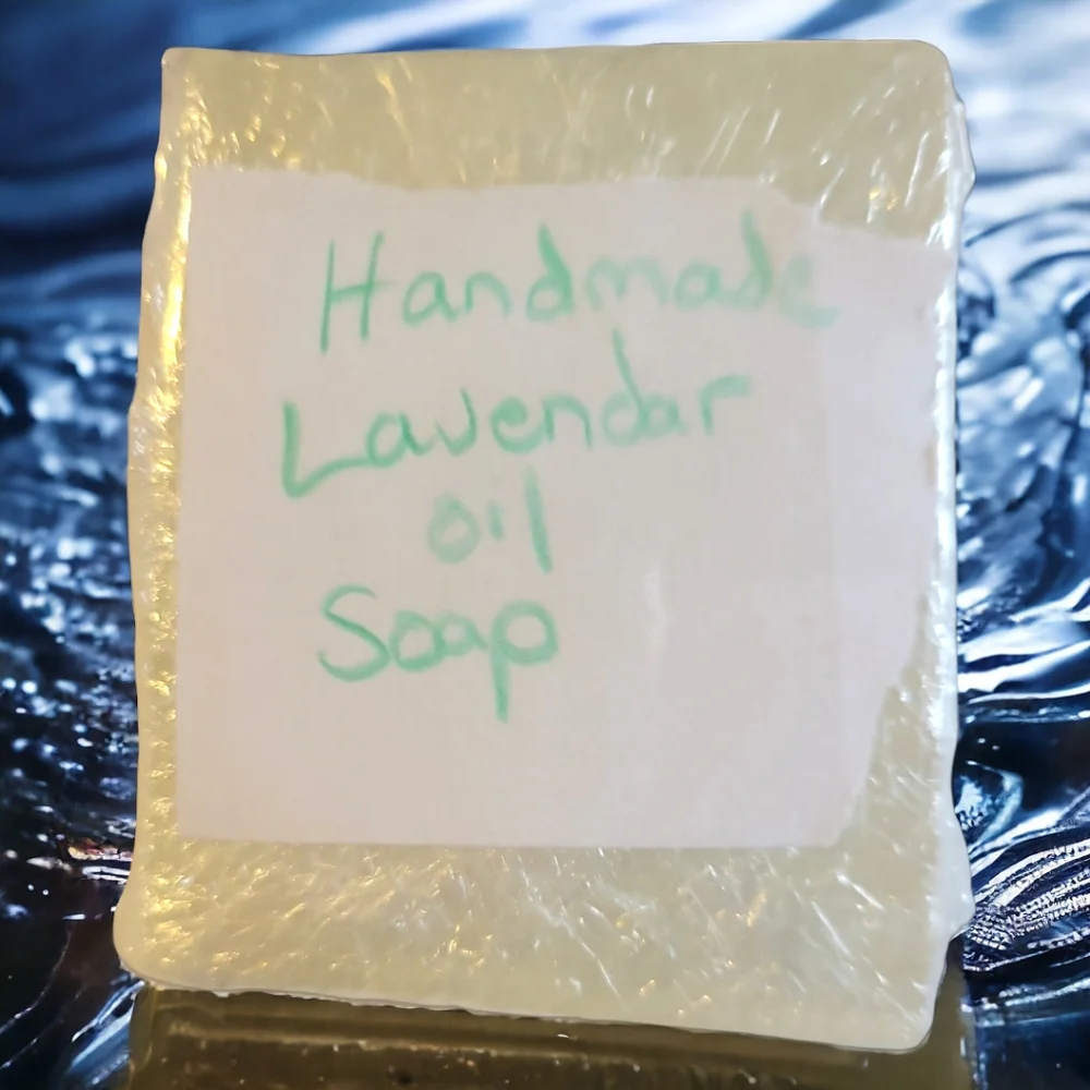4 Handcrafted Anna's Creations Lavender Honey Glycerin Bar Soap Cruelty/Lye Free